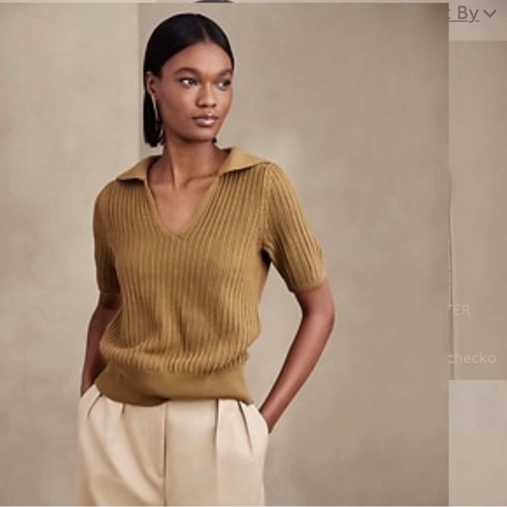 Banana Republic Kina Cotton Sweater Small